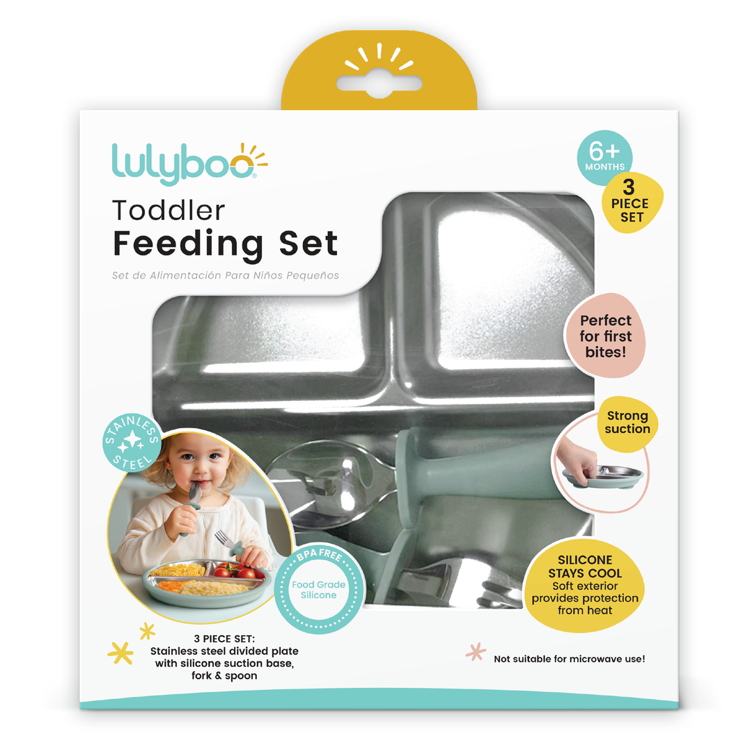 Stainless steel plate and utensils