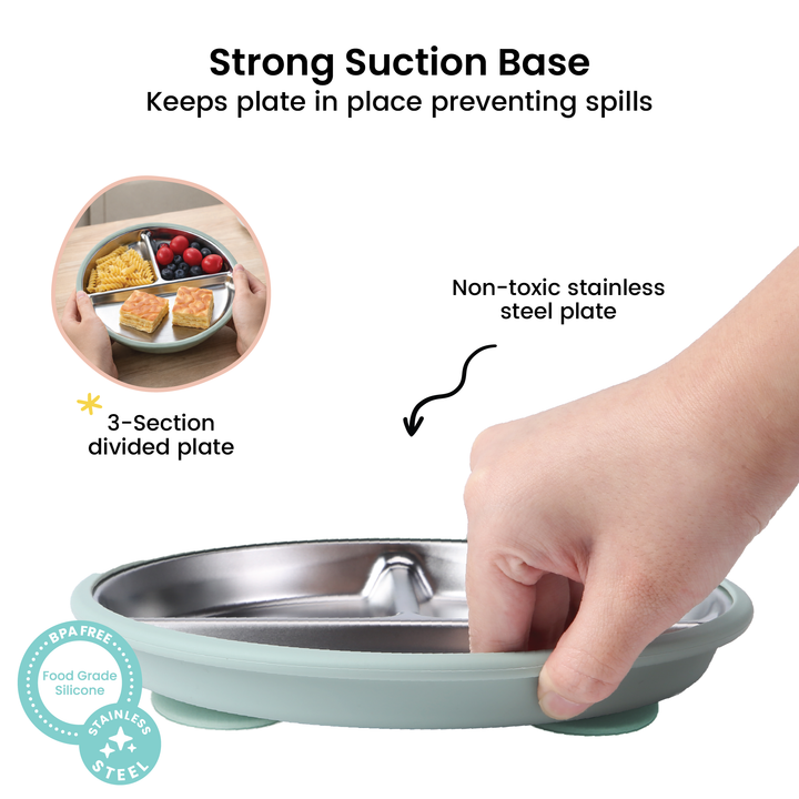 Stainless steel feeding set