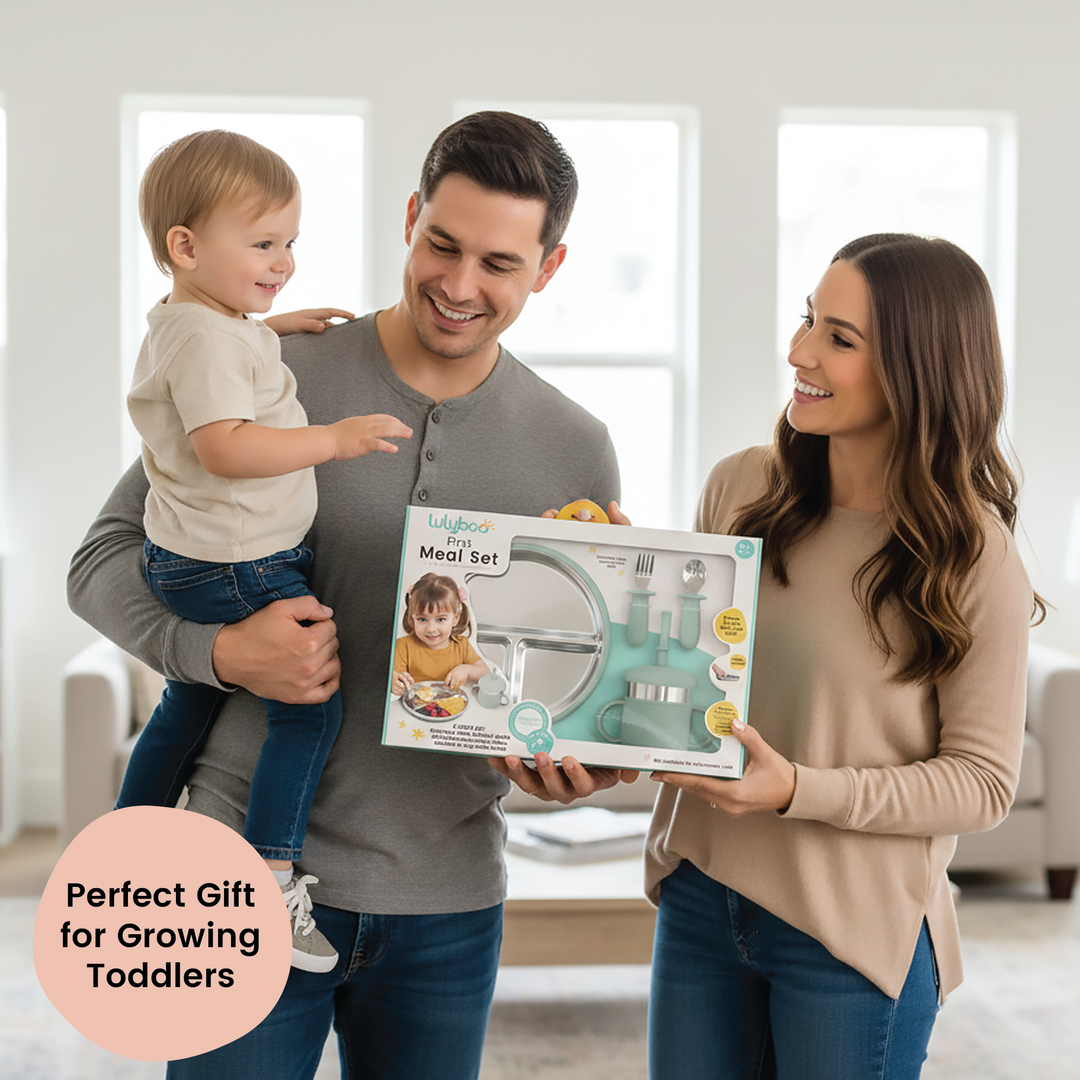 Stainless steel feeding set