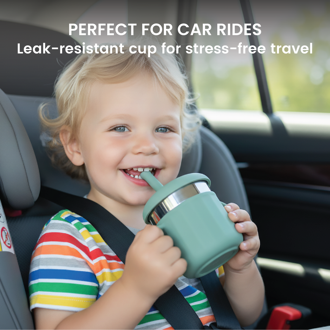 Stainless steel feeding set