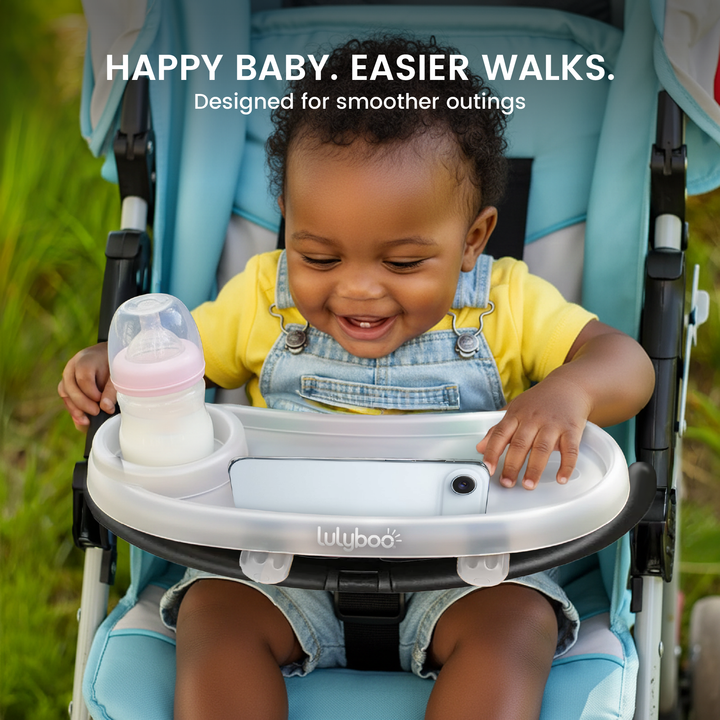 jogging stroller snack tray 3-in-1 Travel Snack Tray for Strollers – Lulyboo