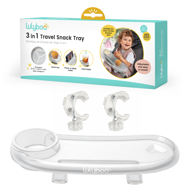 3-in-1 Travel Snack Tray for Strollers