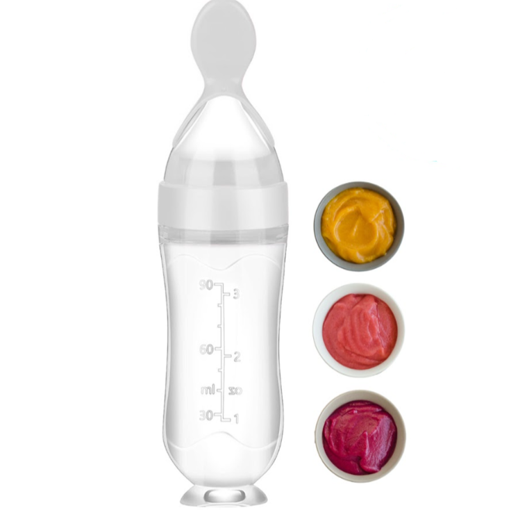 Bottle Feeder with a Spoon