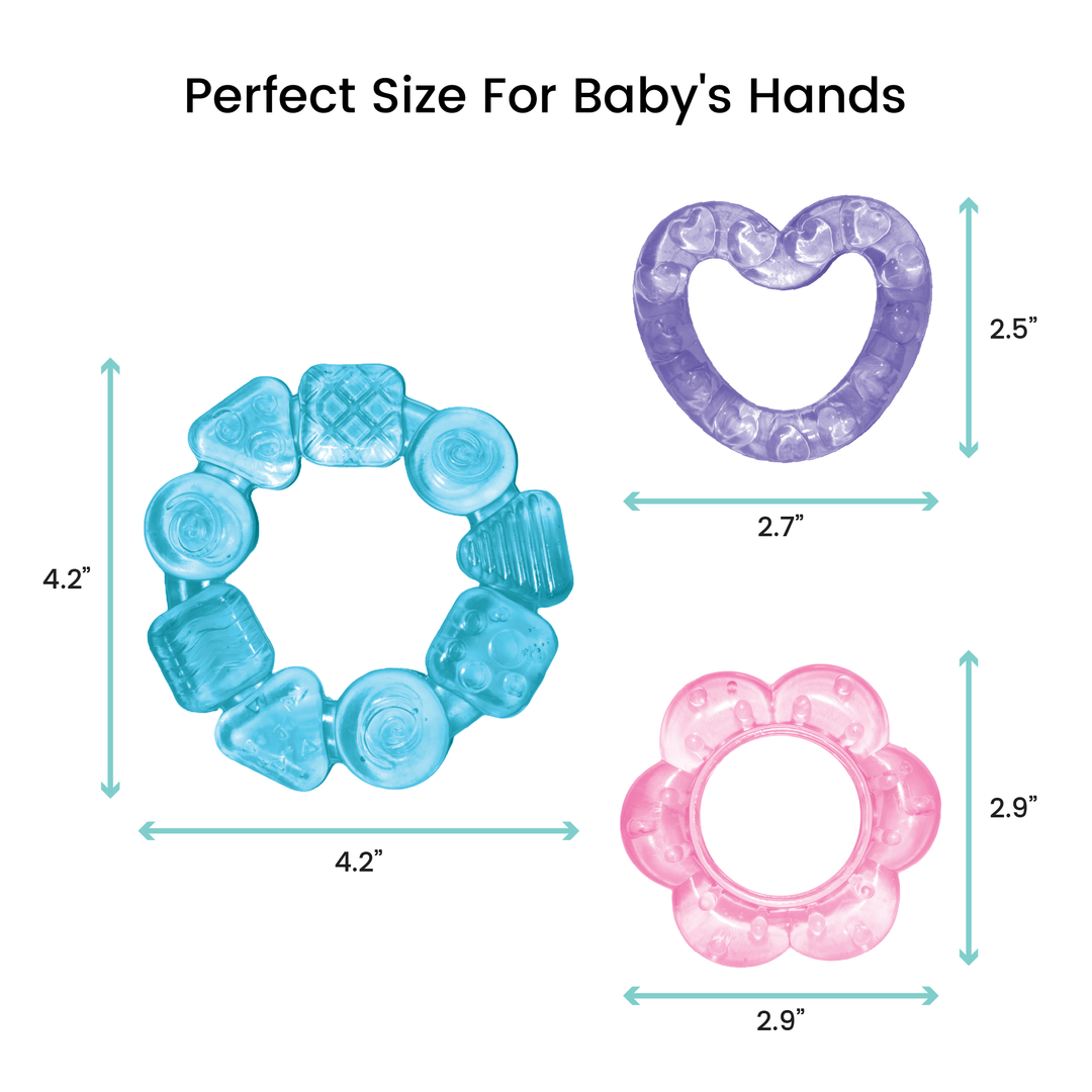 Lulyboo Water Teether Shapes