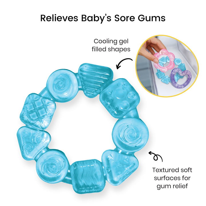 Lulyboo Water Teether Shapes