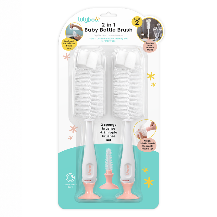 2-in-1 Baby Bottle Brush Set
