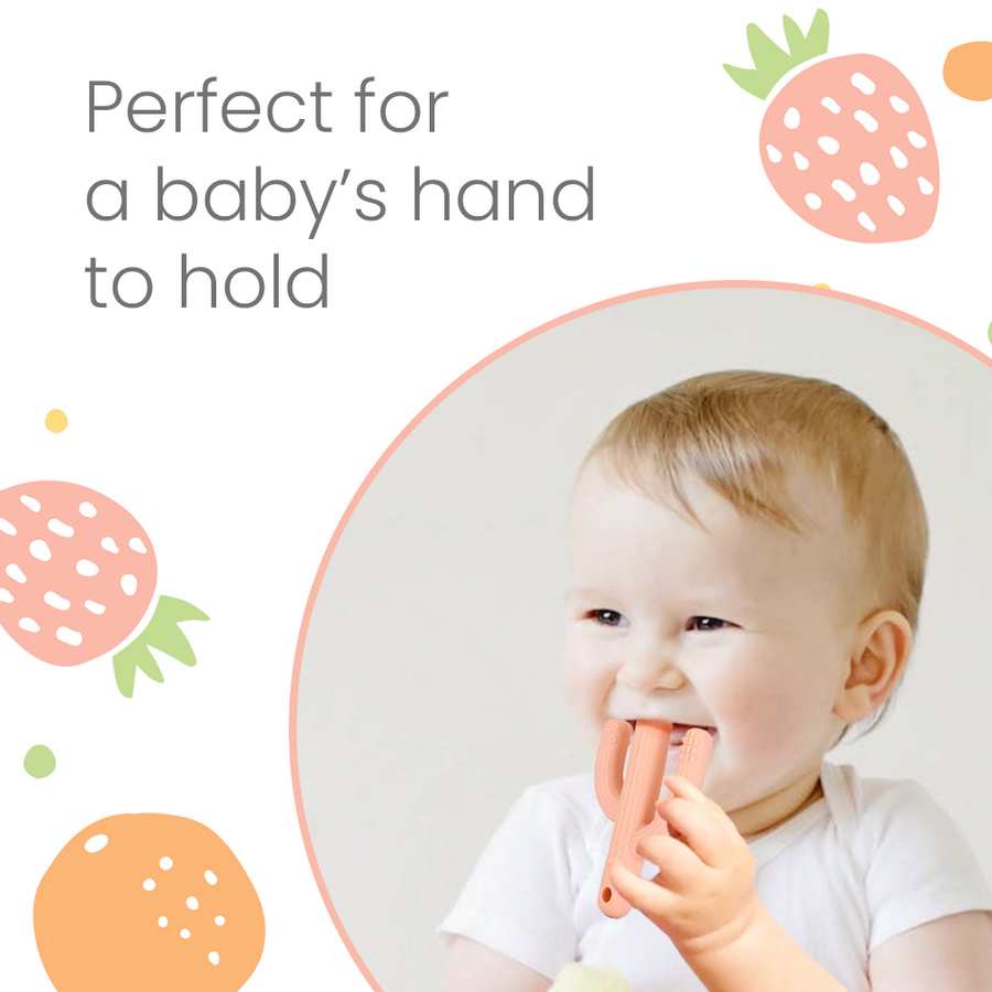 INFANT SILICONE TRAINING TOOTHBRUSH TEETHER