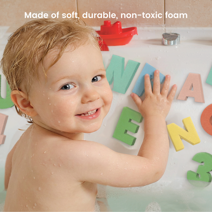 Lulyboo Educational Floating Bath Toys - Foam Letters & Numbers (36 Pieces)