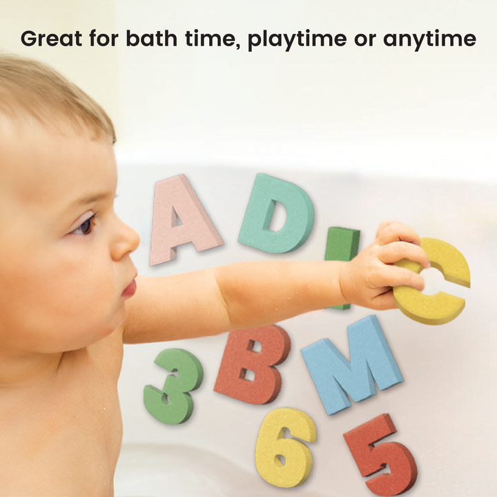 Lulyboo Educational Floating Bath Toys - Foam Letters & Numbers (36 Pieces)