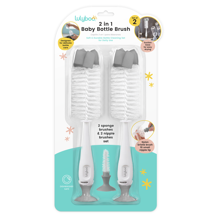 2-in-1 Baby Bottle Brush Set