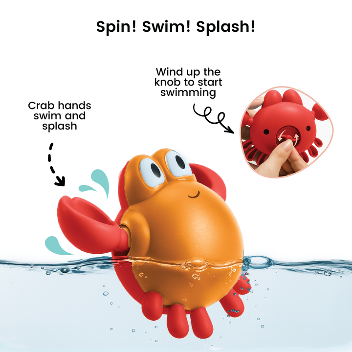 Lulyboo Splash & Swim Bath Toy – Crab
