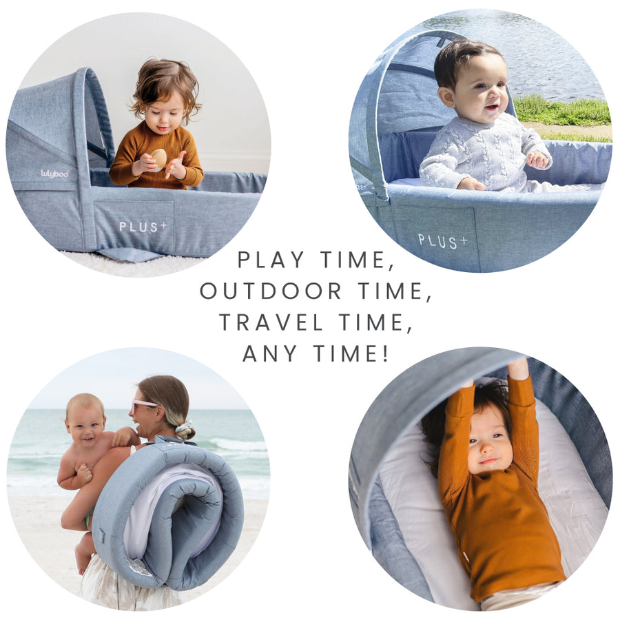 Indoor / Outdoor Cuddle & Play Lounge PLUS+ - Denim