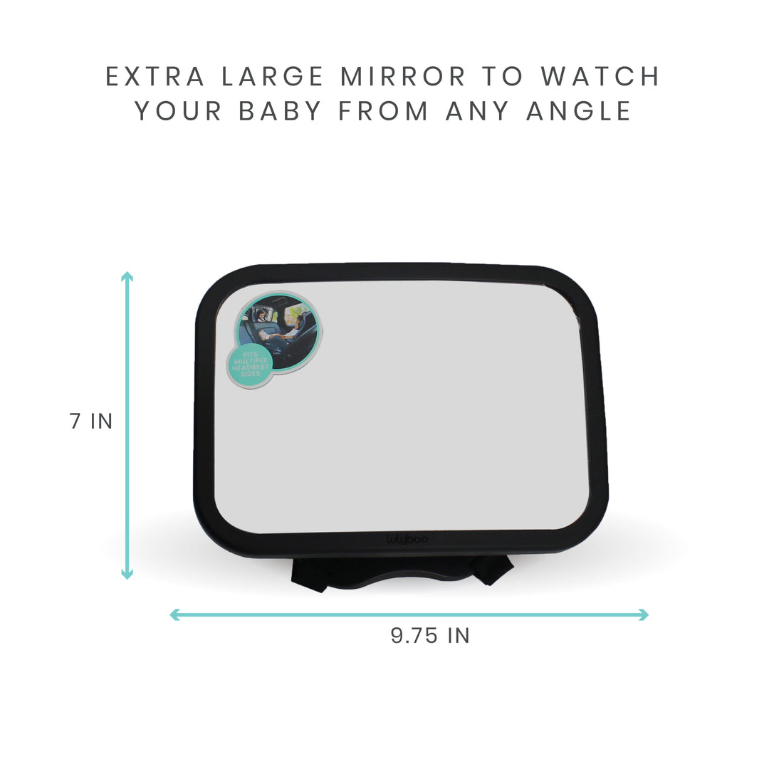 360° rotation Large backseat baby car mirror