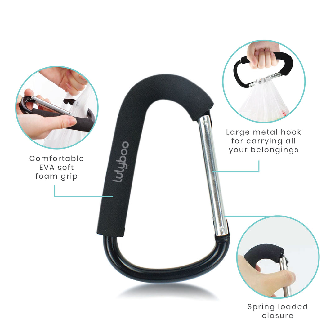 Handy large multi use stroller hook