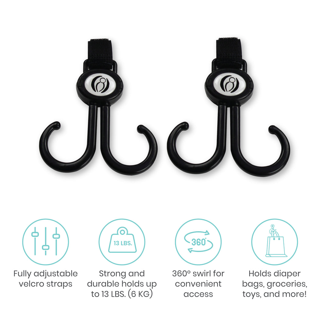 Stroller hooks set